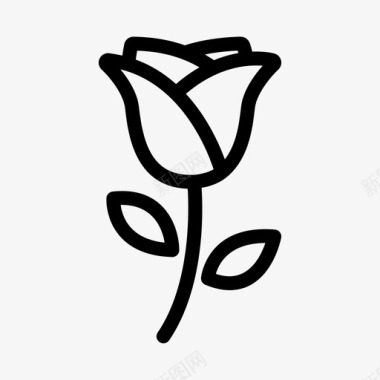玫瑰花爱情图标