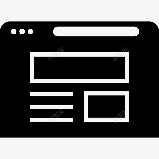 浏览器线框窗口网站svg_新图网 https://ixintu.com 浏览器 线框 联机 实体 模型 窗口 网站搜索 页面 设计 图示