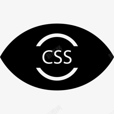 css眼睛前端web开发2字形图标