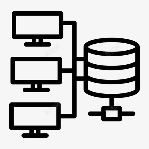 数据架构数据库流程图svg_新图网 https://ixintu.com 数据 架构 数据库 流程图 服务器 存储 数据管理