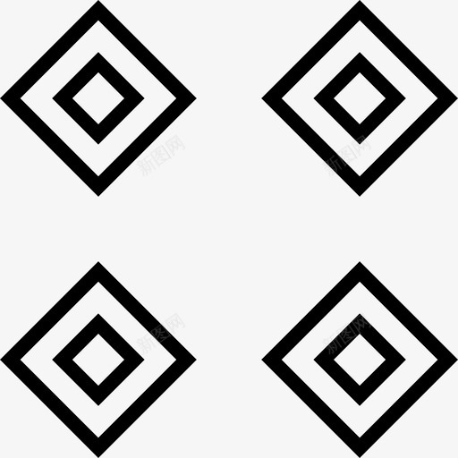 四个六边形形状数字svg_新图网 https://ixintu.com 四个 六边形 创造 抽象 形状 数字 多少 设计