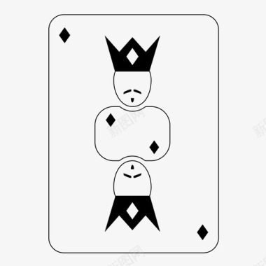 钻石之王扑克牌赌博图标