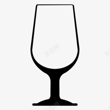 酒晚餐玻璃杯图标