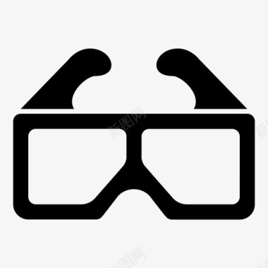 3d眼镜照相机胶卷图标