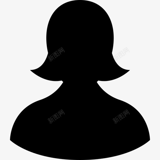 用户女性轮廓设置svg_新图网 https://ixintu.com 用户 女性 轮廓 设置 个人资料 肖像 女孩 化身 女人 基本 美学