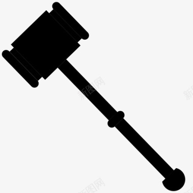 木槌法庭政府图标