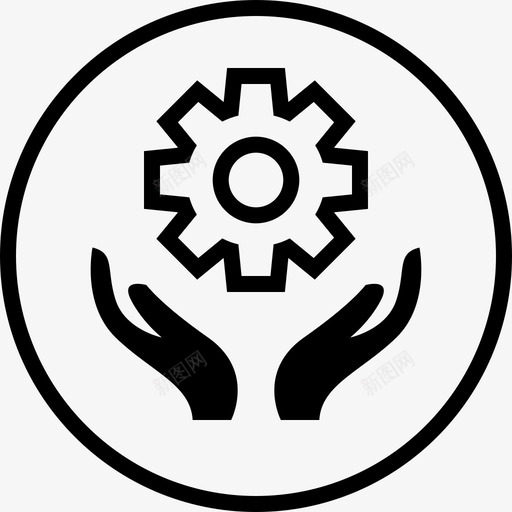 齿轮商务手svg_新图网 https://ixintu.com 商务 齿轮 在线 选项 设置 车辆 车轮 潜水 机制 金融