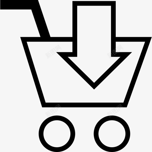 添加到购物车购物在线svg_新图网 https://ixintu.com 添加 加到 购物车 购物 在线 电子报 向下 面包 箭头 沿宽