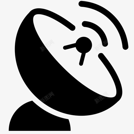卫星天线直播电视svg_新图网 https://ixintu.com 天线 卫星 信号 直播 电视 标记 地图 广播 接收