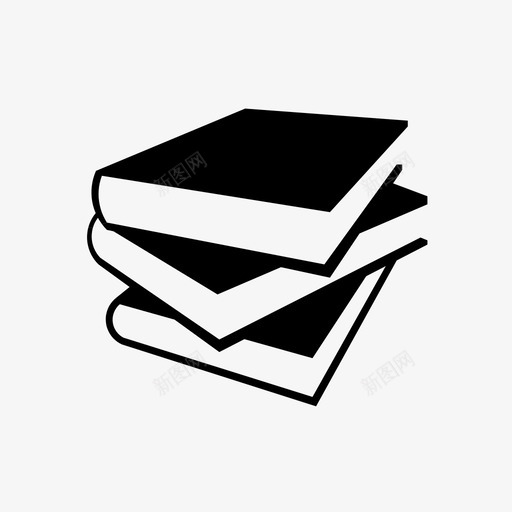书籍堆叠阅读svg_新图网 https://ixintu.com 书籍 堆叠 阅读 纸张 书页 图书馆 学习 收藏 单词