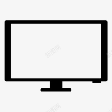 电视平板显示器图标