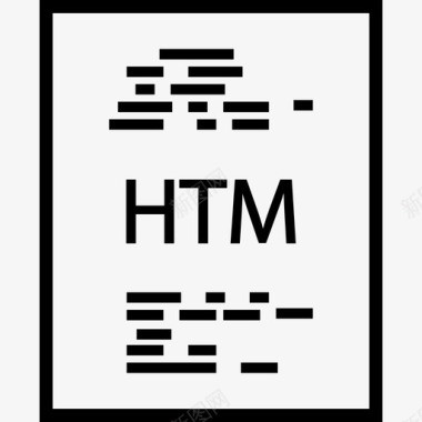 htm页面前端web开发图标