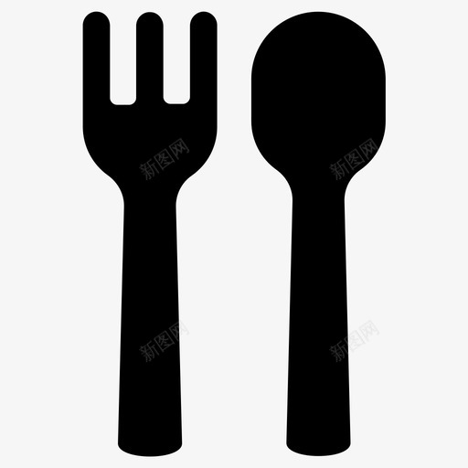 采购产品餐具叉子叉子和勺子svg_新图网 https://ixintu.com 叉子 采购 产品 餐具 勺子 银器 餐馆