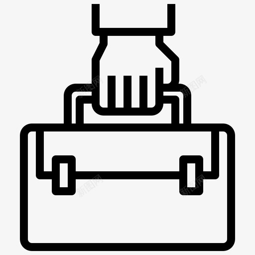 投资组合公文包商人svg_新图网 https://ixintu.com 投资 组合 公文包 商人 专业 人士 手提箱 商业 营销 大纲