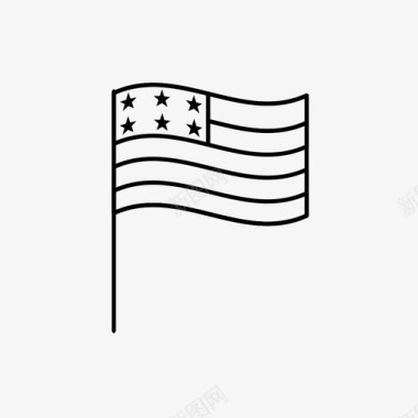 美国国旗机器人nasa图标