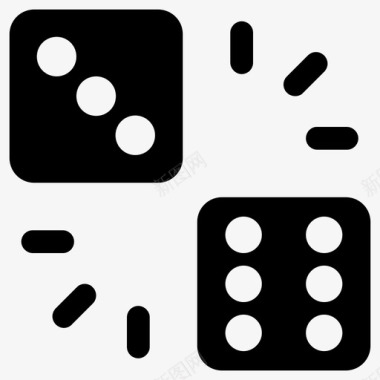 赌博机会骰子图标