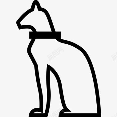 猫埃及文化图标