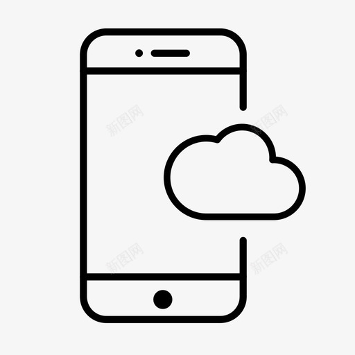 云交互设备移动svg_新图网 https://ixintu.com 智能 设备 手机 交互 移动 移动电话 音乐 技术 手持