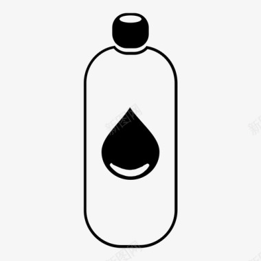 水瓶塑料液体图标