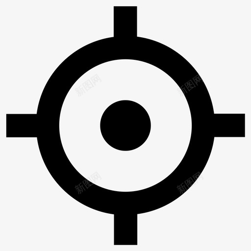 瞄准中心点十字准线svg_新图网 https://ixintu.com 瞄准 中心点 十字 准线 狙击手 目标