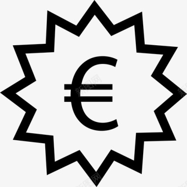 欧洲标签贴纸购物图标
