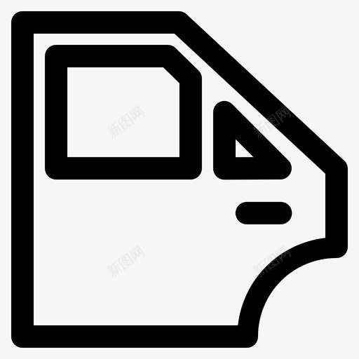 后门车车身左侧svg_新图网 https://ixintu.com 后门 车身 左侧