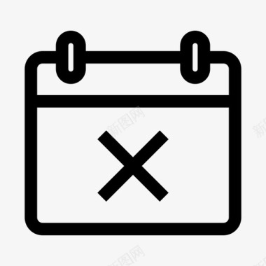 预约取消事件时间表图标