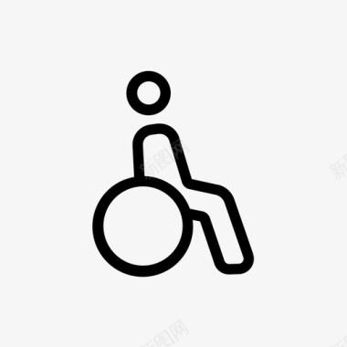 残疾人洗手间标志厕所图标