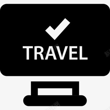 旅游网站旅游度假1字形图标