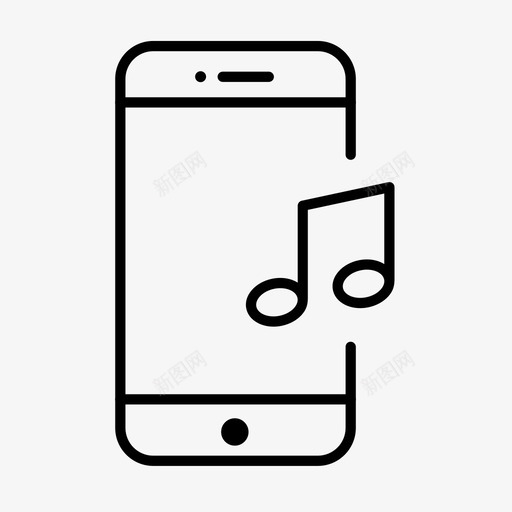 音乐互动互动设备svg_新图网 https://ixintu.com 手机 互动 设备 智能 音乐 技术 手持 电子产品
