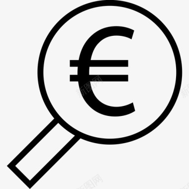 搜索欧元货币资金图标