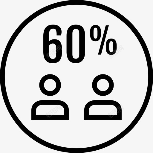 百分之六十信息图表5svg_新图网 https://ixintu.com 百分之 六十 信息 图表