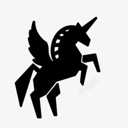 哈萨克斯坦翼神话有翼独角兽故事飞马座高清图片