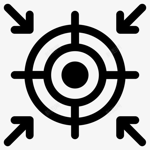瞄准中心十字准线svg_新图网 https://ixintu.com 瞄准 中心 十字 准线 物镜 靶子
