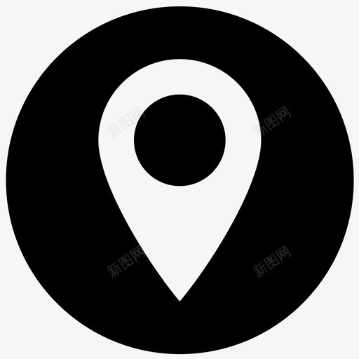 地图标记pin导航svg_新图网 https://ixintu.com 地图 标记 导航 定位器 位置 指示器 辅助设备