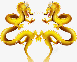 龙中金色的龙尊贵奢华帝王风范金龙图金色龙中国风龙浮雕双高清图片