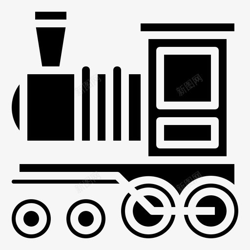 火车头货物发动机svg_新图网 https://ixintu.com 铁路 火车头 货物 发动机 火车 符号