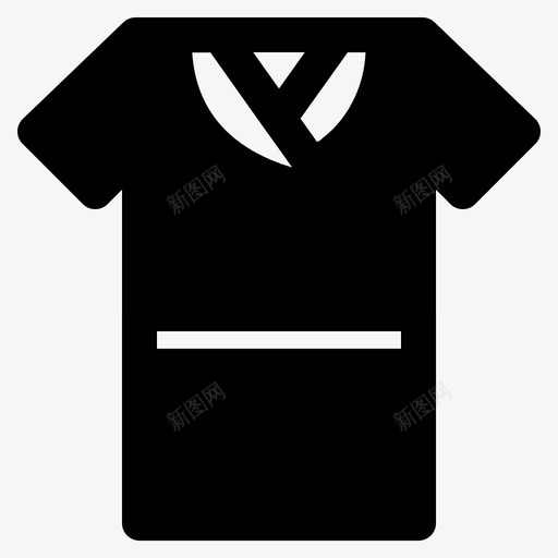 忍者套装黑色日本svg_新图网 https://ixintu.com 忍者 套装 日本 黑色 衬衫