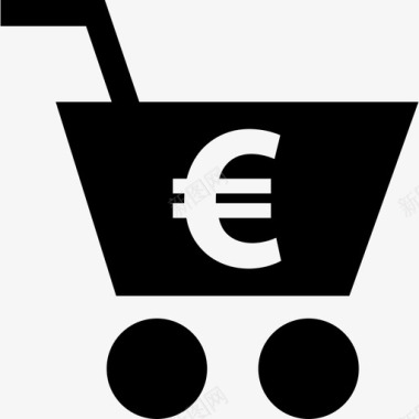 欧洲购物车网络产品互联网购物篮图标