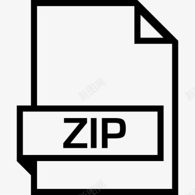zip快速页面打包文档图标