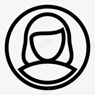 女性用户女性系统图标
