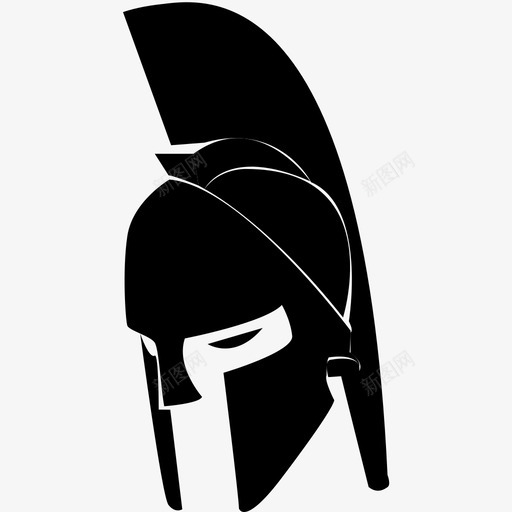 斯巴达人头盔面具svg_新图网 https://ixintu.com 斯巴达 人头 头盔 面具 战士