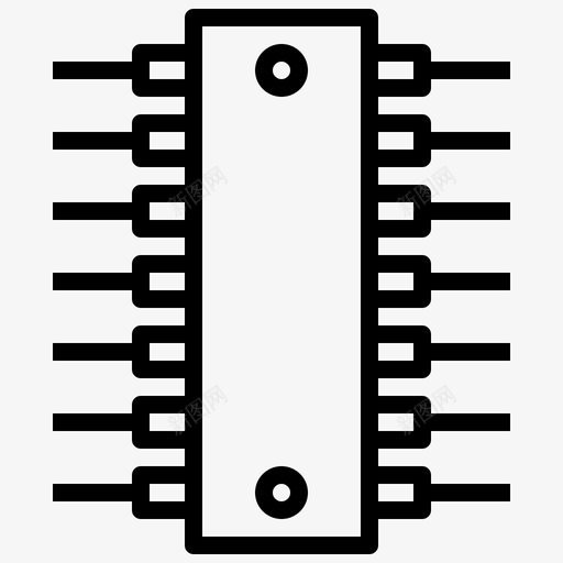 集成电路元器件计算机svg_新图网 https://ixintu.com 元器件 集成电路 计算机 硬件 半导体 电子 概述