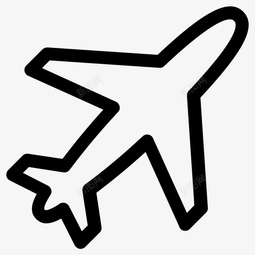 飞机航空公司波音svg_新图网 https://ixintu.com 飞机 航空公司 波音 喷气式飞机 运输