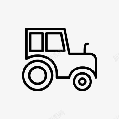 拖拉机农业汽车图标