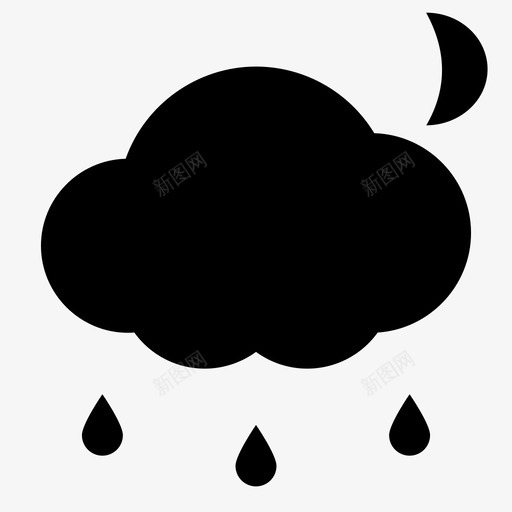 雨降水一夜之间svg_新图网 https://ixintu.com 手机 雨雨 降水 一夜之间 月亮 百万 像素 图形 宇宙 恶劣 天气