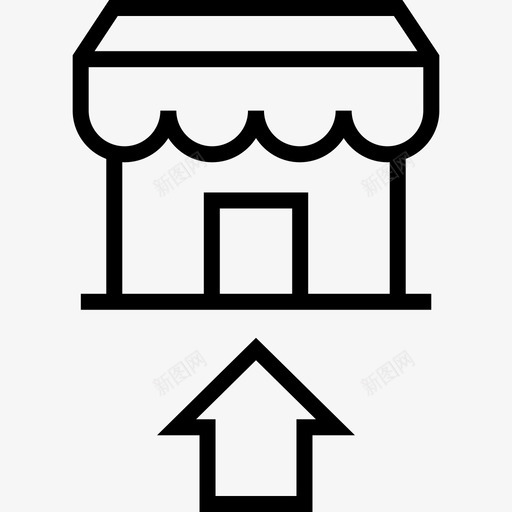 商店挞购物svg_新图网 https://ixintu.com 商业 购物 商店 感伤 杰作 电子报 箭头 电器 向上