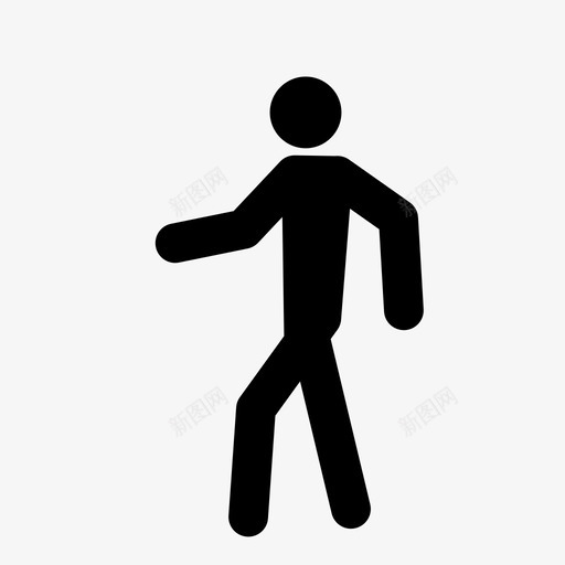 走路的人标志人svg_新图网 https://ixintu.com 走路 人标 标志 人移 动动 作人 离开 手臂