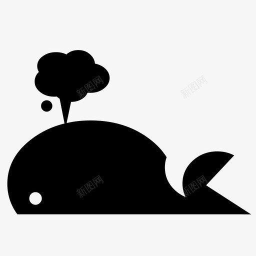鲸鱼动物水生svg_新图网 https://ixintu.com 海洋 鲸鱼 动物 水生 海洋生物 野生动物