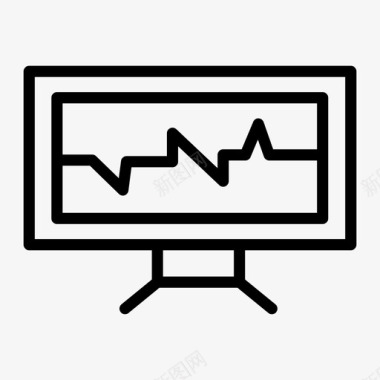 诊断心电图计算机图标